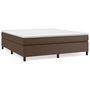 Voir la diapositive 1 : VIDAXL Cadre de lit sans matelas marron 160x200 cm similicuir