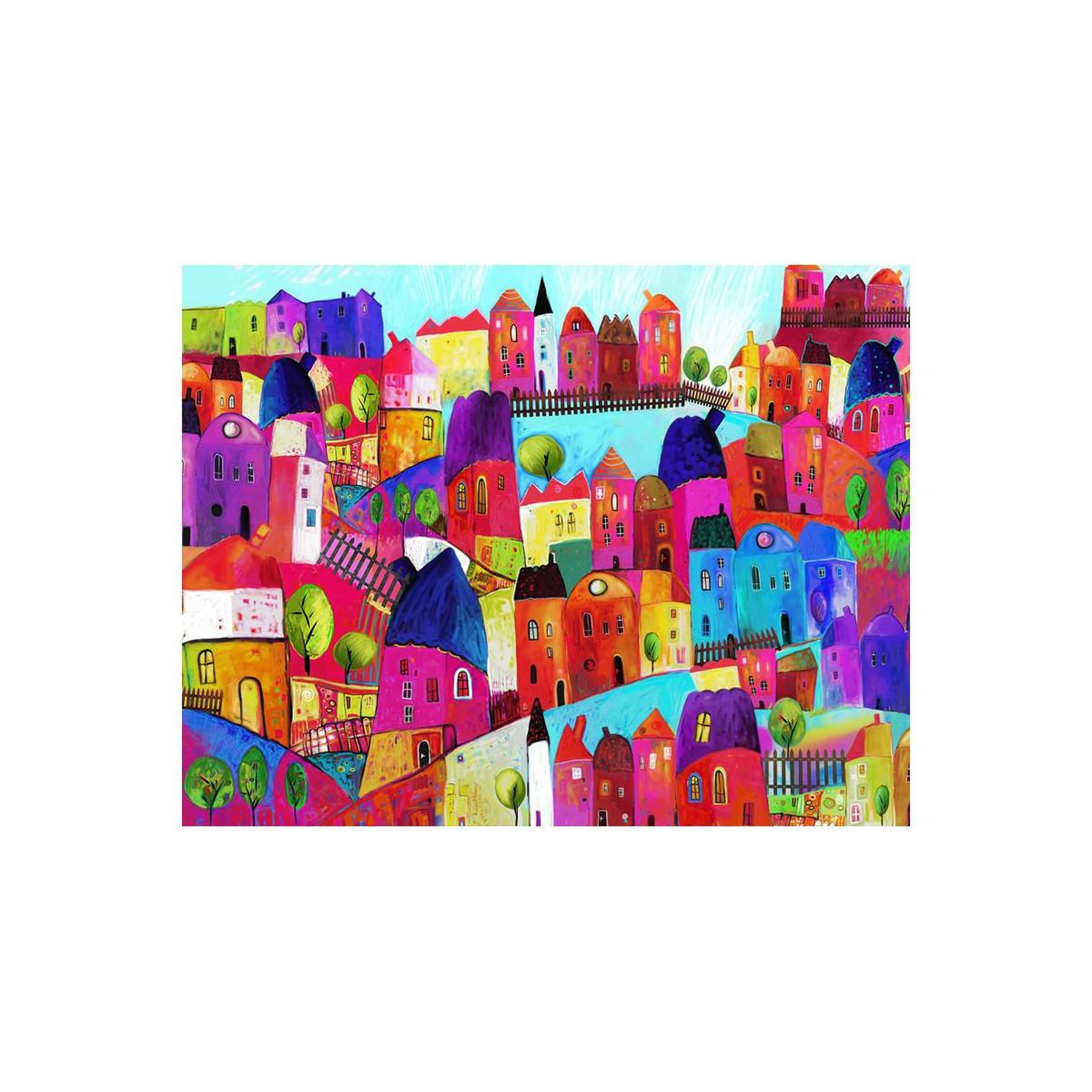 Voir la diapositive 2 : Paris Prix Papier peint  rainbow hued town