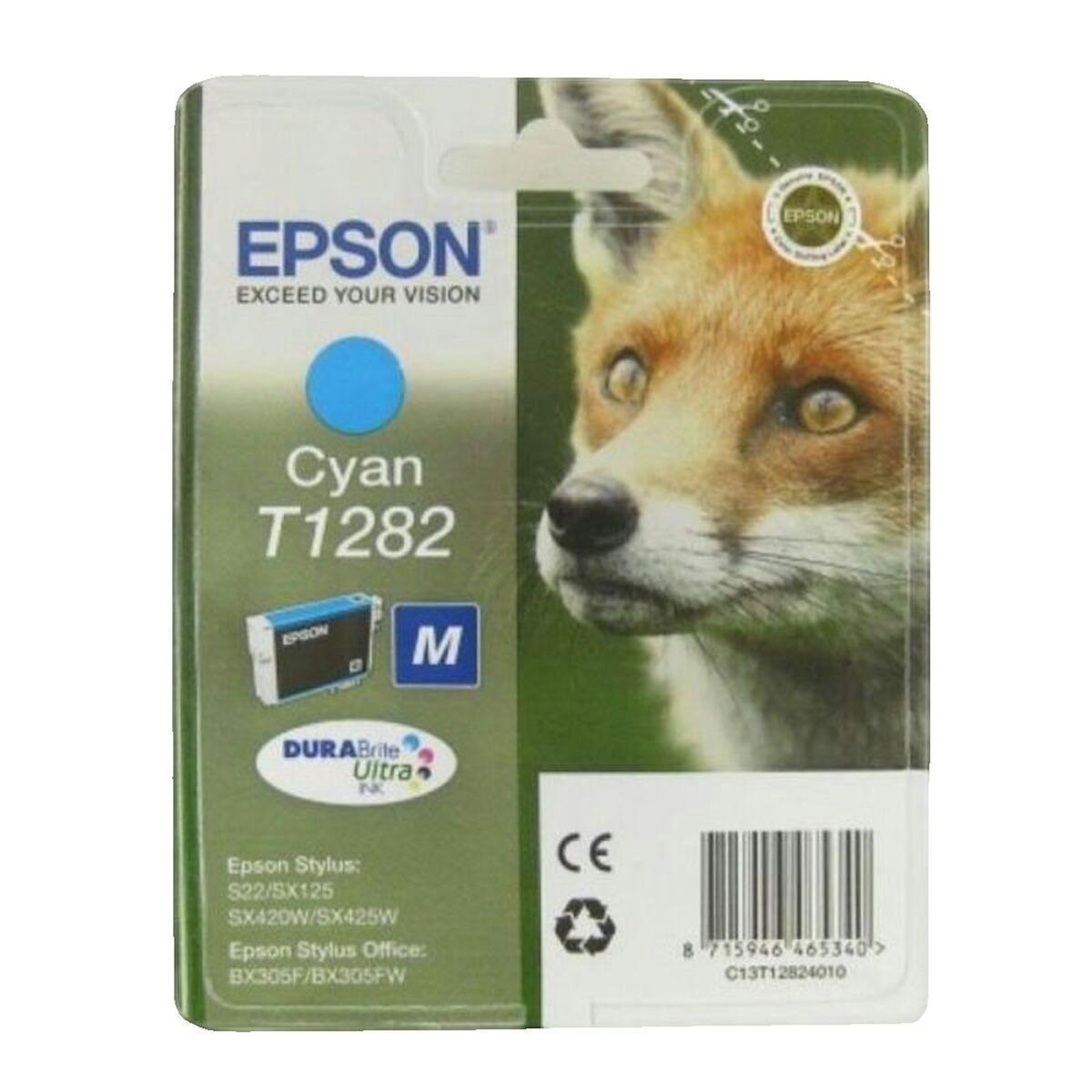 Epson Cartouche d'encre Epson T1282 Cyan 3,5 ml originale