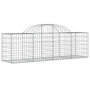 Voir la diapositive 3 : VIDAXL Paniers a gabions arques 2 pcs 200x50x60/80 cm Fer galvanise