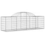 Voir la diapositive 3 : VIDAXL Paniers a gabions arques 2 pcs 200x50x60/80 cm Fer galvanise