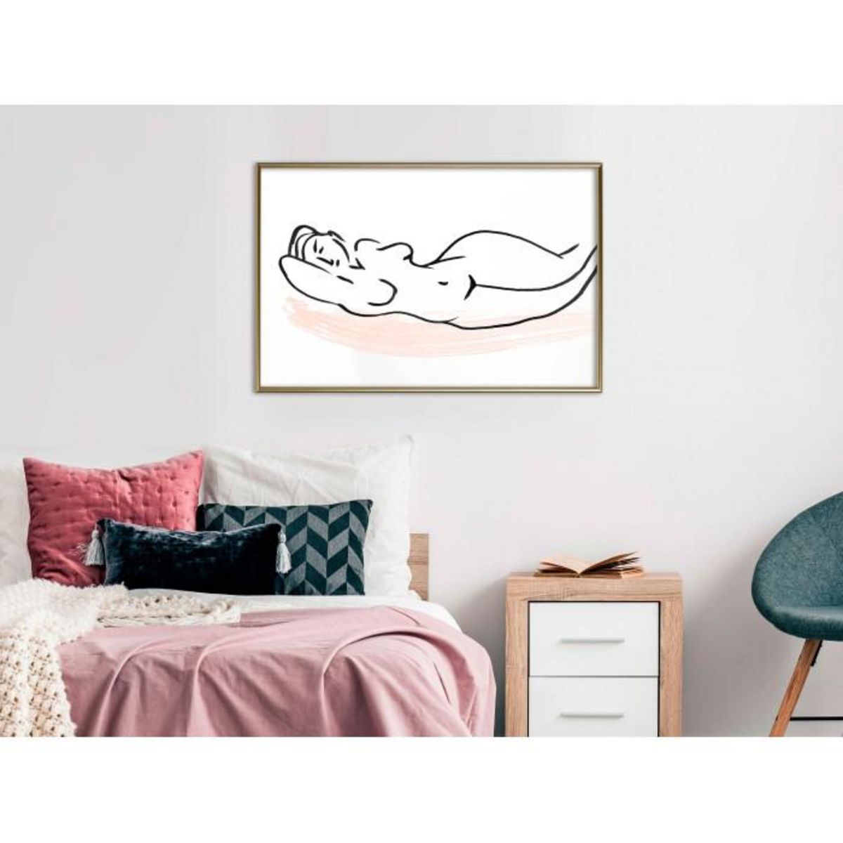 Paris Prix Affiche Murale Encadrée  Baroque Shapes