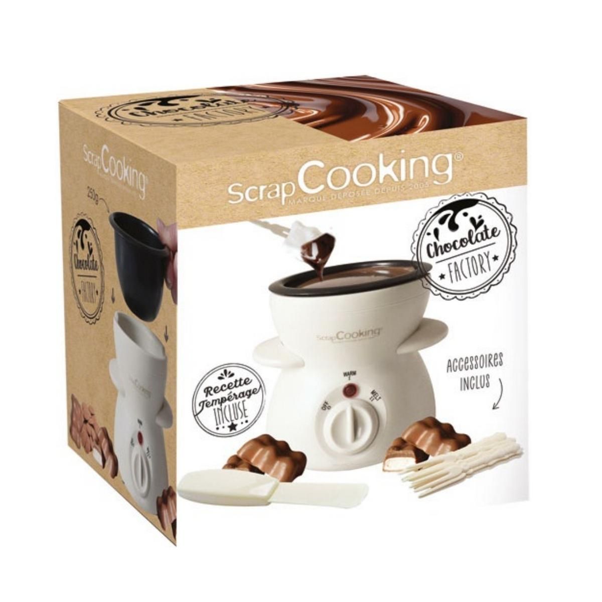 SCRAPCOOKING Appareil à fondue chocolat 25w blanc - 3895