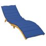 Voir la diapositive 3 : VIDAXL Coussin de chaise longue bleu royal 200x50x3 cm tissu oxford