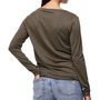 Voir la diapositive 2 : Pieces T-Shirt Manches Longues /Doré Femme Pieces Billo