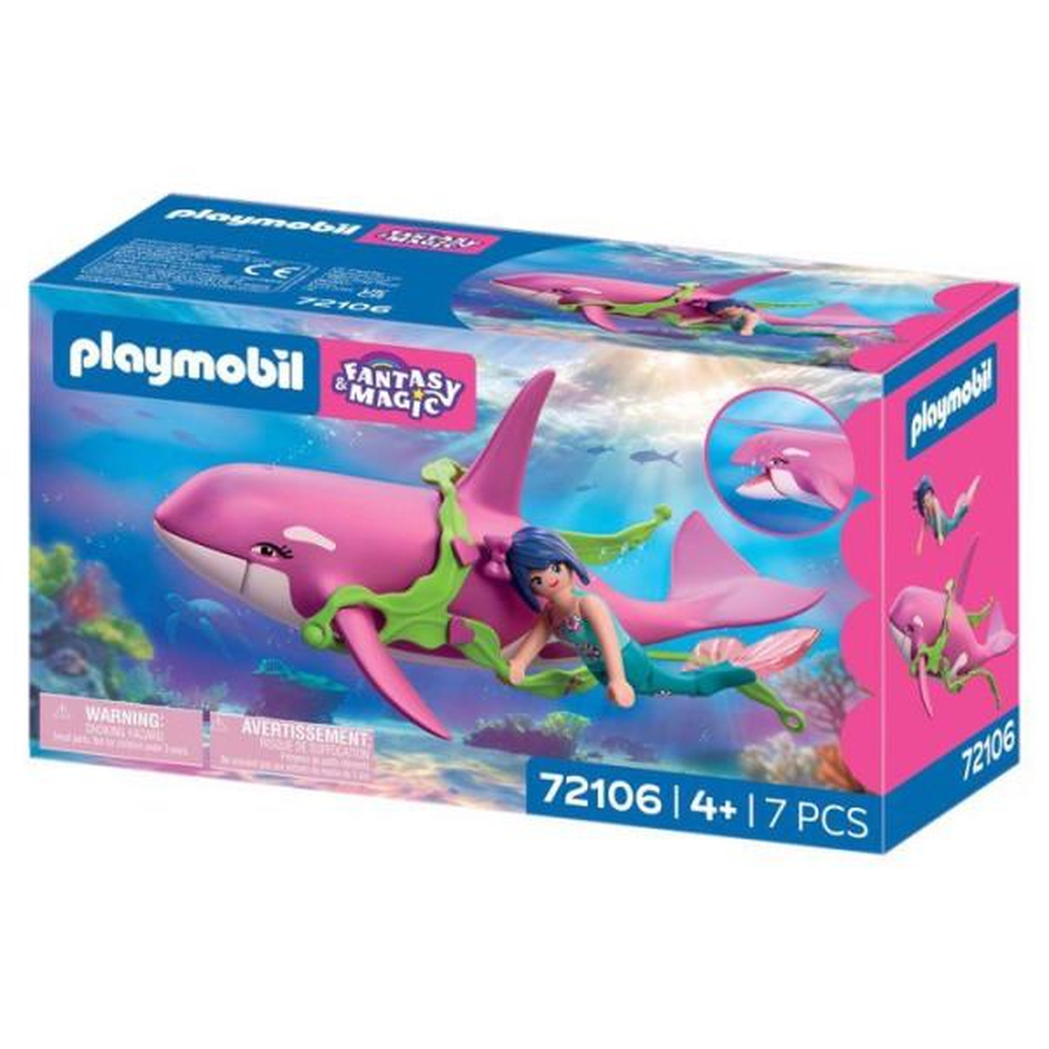 Voir la diapositive 6 : PLAYMOBIL Playmobil 72106 Orque et sirene, Les Sirenes Fantasy & Magic, 7 pieces, Des 4 ans