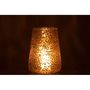 Voir la diapositive 3 : Paris Prix Photophore en Verre  Triangle  23cm Transparent & Or