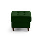 Voir la diapositive 4 : LISA DESIGN Anna - pouf en velours - pieds en bois
