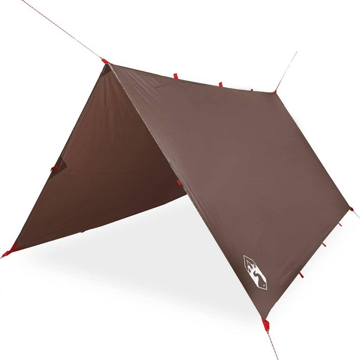 VIDAXL Bache de camping marron 366x306 cm impermeable
