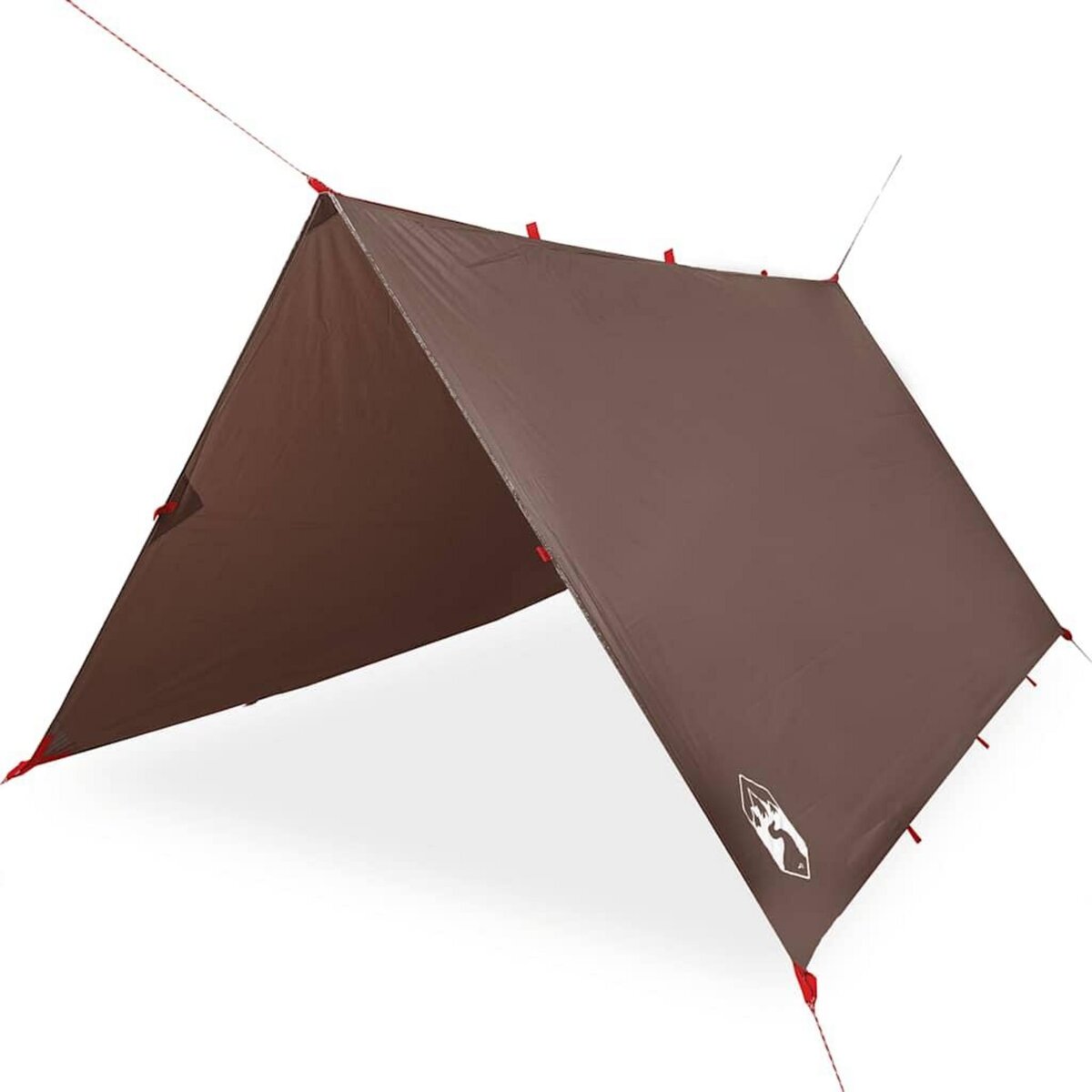 VIDAXL Bache de camping marron 366x306 cm impermeable