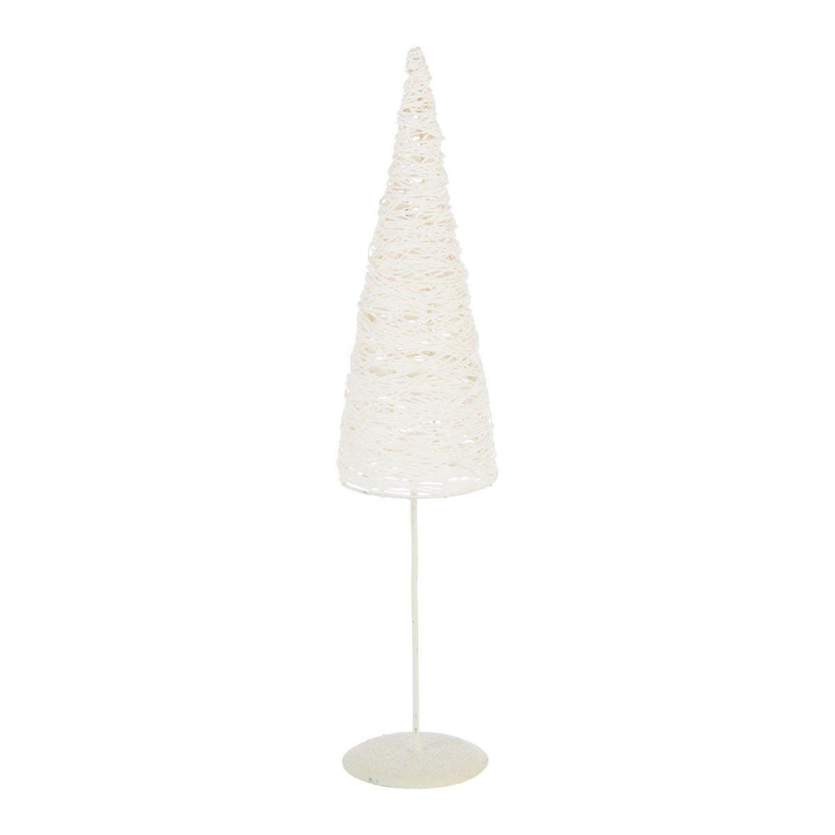 Paris Prix Sapin de Noël sur Socle  Glitter  58cm Blanc