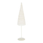 Paris Prix Sapin de Noël sur Socle  Glitter  58cm Blanc