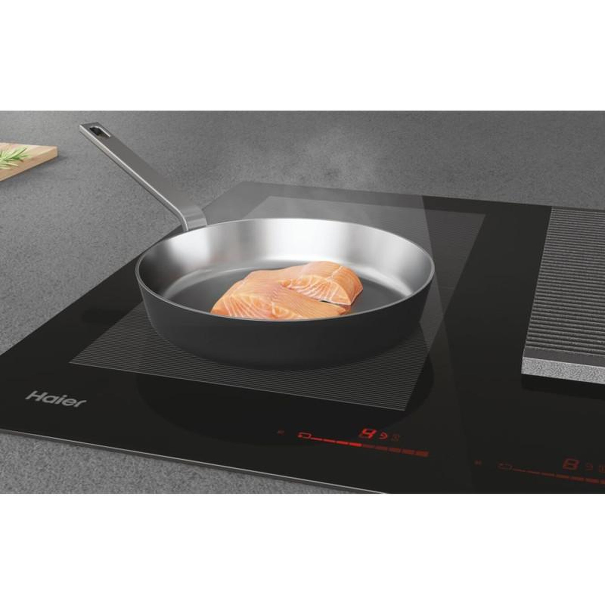 Voir la diapositive 4 : HAIER Plaque induction Haier HAIH8IFMCF + HOTTE INTEGREE