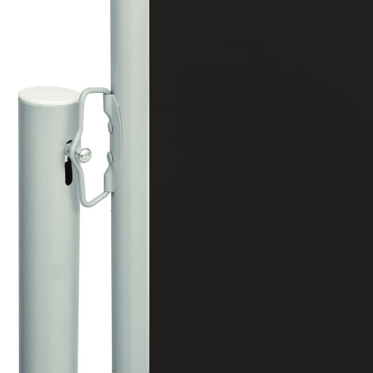 VIDAXL Auvent lateral retractable de patio 117x600 cm Noir