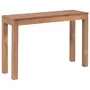 VIDAXL Table console Bois de teck et finition naturelle 110 x 35 x 76 cm