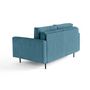 Voir la diapositive 4 : LISA DESIGN Charlie - canapé droit 2 places - en velours côtelé