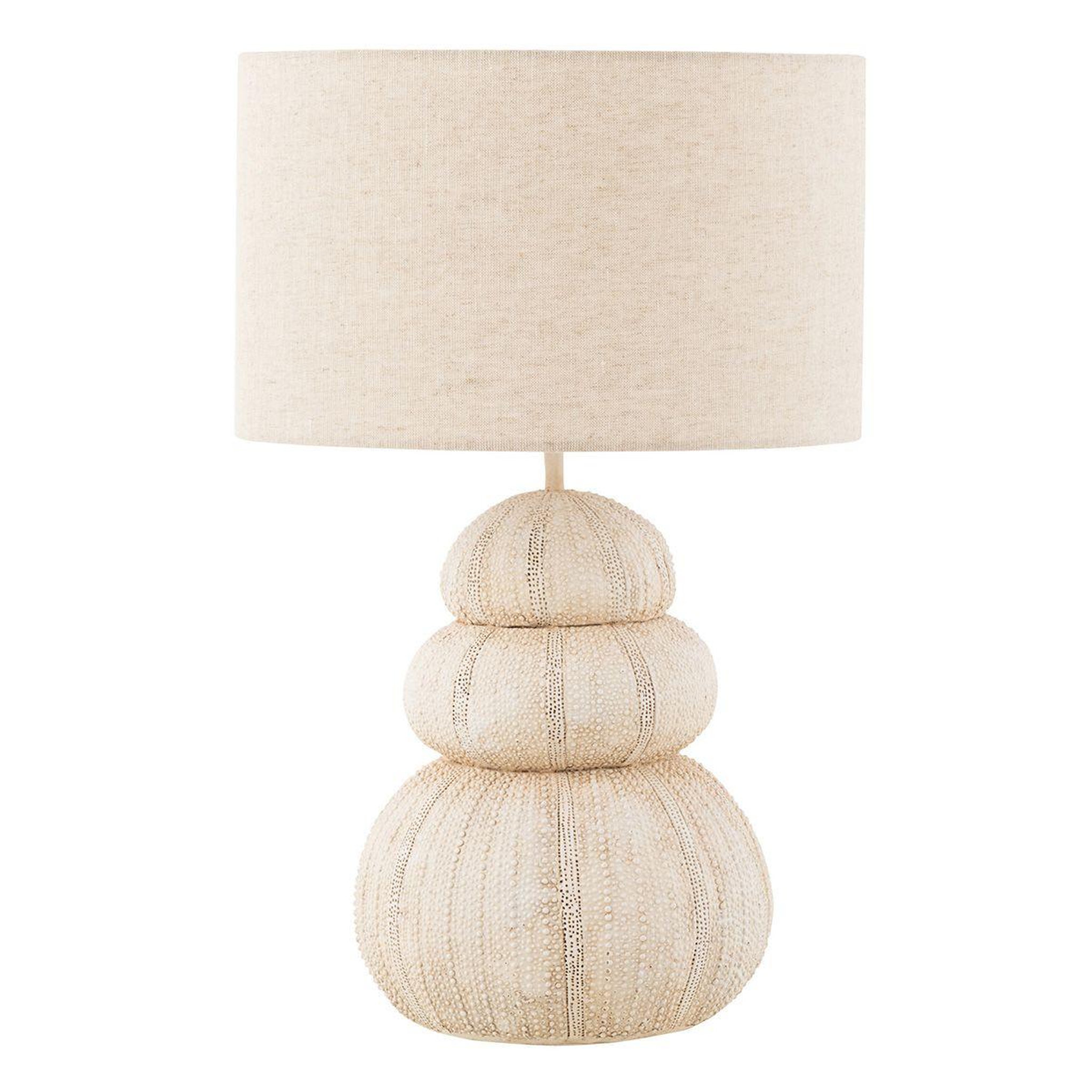 J-LINE Lampe à poser  oursin  47cm beige