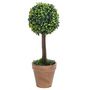 Voir la diapositive 3 : VIDAXL Plantes de buis artificiel 2 pcs avec pots Boule Vert 56 cm