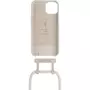WOODCESSORIES Coque avec cordon iPhone 13 mini Tour de cou blanc