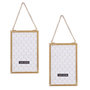 Voir la diapositive 1 : TOILINUX Lot de 2 cadres photo à suspendre design petit modèle GOLD HOME - Doré