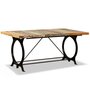 Voir la diapositive 2 : VIDAXL Table a manger Bois de recuperation massif 180 cm