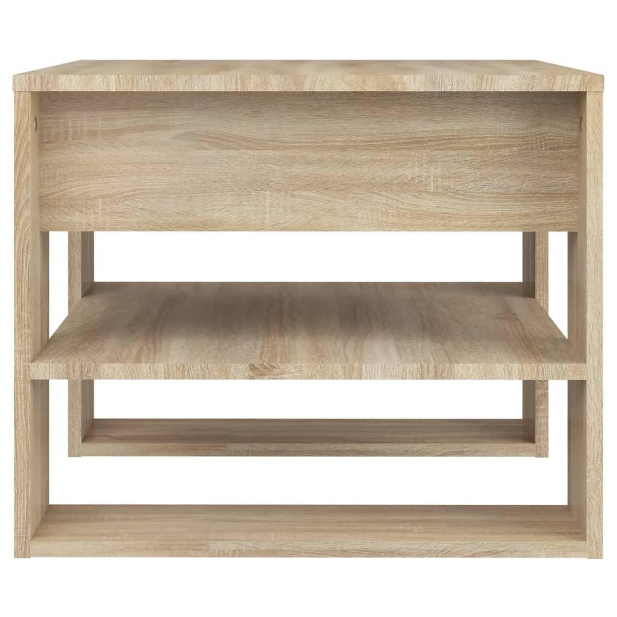 Voir la diapositive 4 : VIDAXL Table basse chene sonoma 55,5x55x45 cm bois d'ingenierie