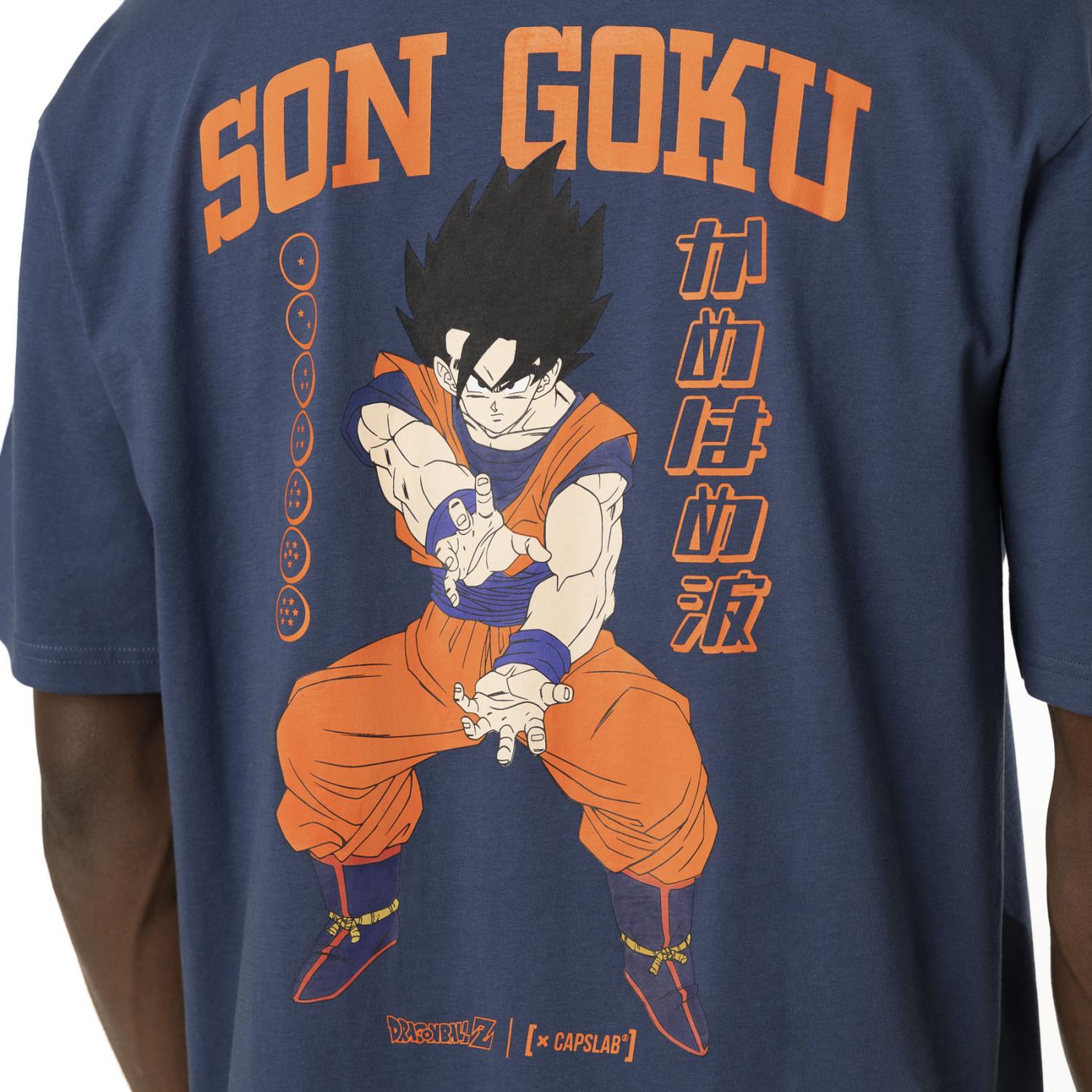 Voir la diapositive 4 : CAPSLAB T-shirt en coton homme relax fit avec print Dragon Ball Z Goku