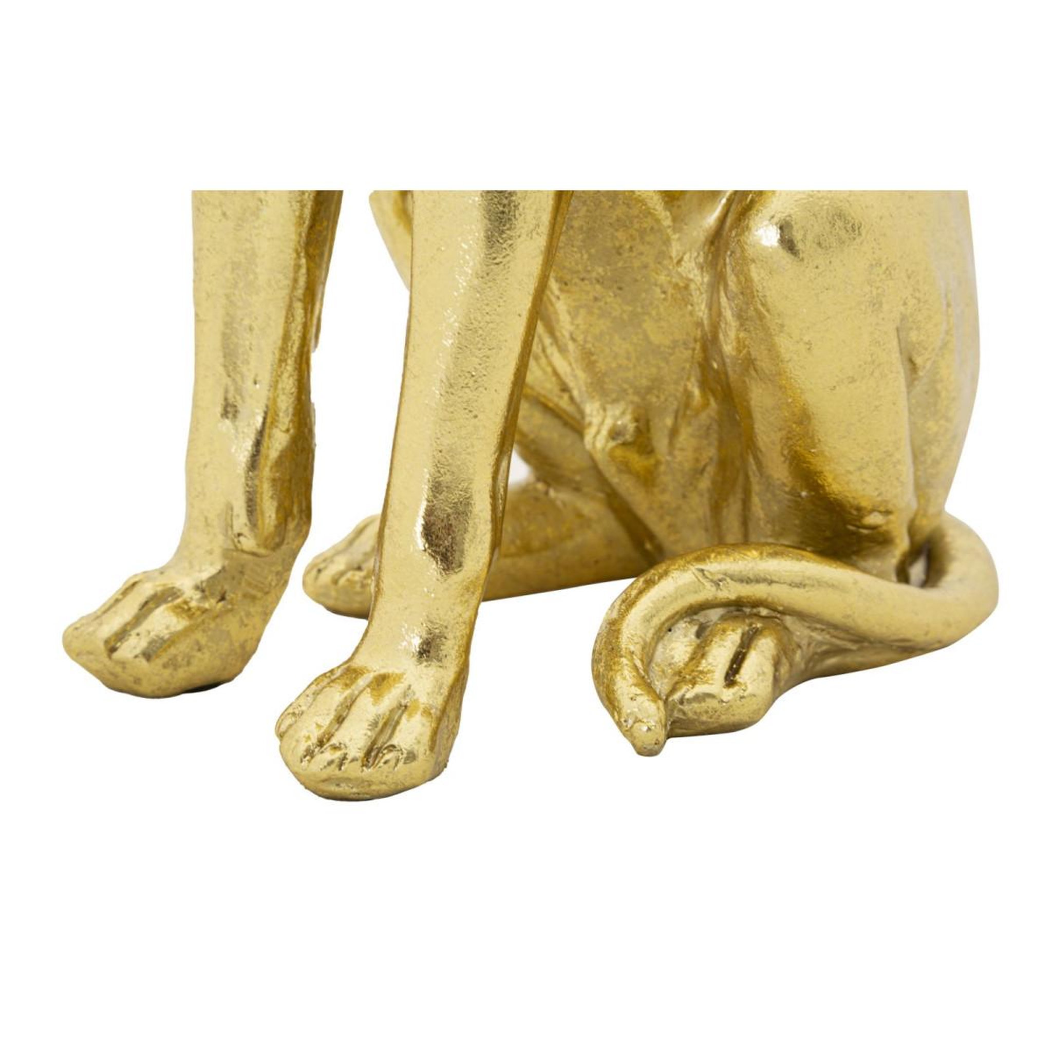 Voir la diapositive 6 : Paris Prix Statuette déco chien  couronne  33cm or