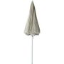 Voir la diapositive 2 : GARDENSTAR Parasol droit de plage rond - Acier et polyester - Gris - D1,4m