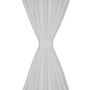 Voir la diapositive 3 : VIDAXL 2 pcs Rideau a Passant Micro Satin Blanc 140 x 175 cm