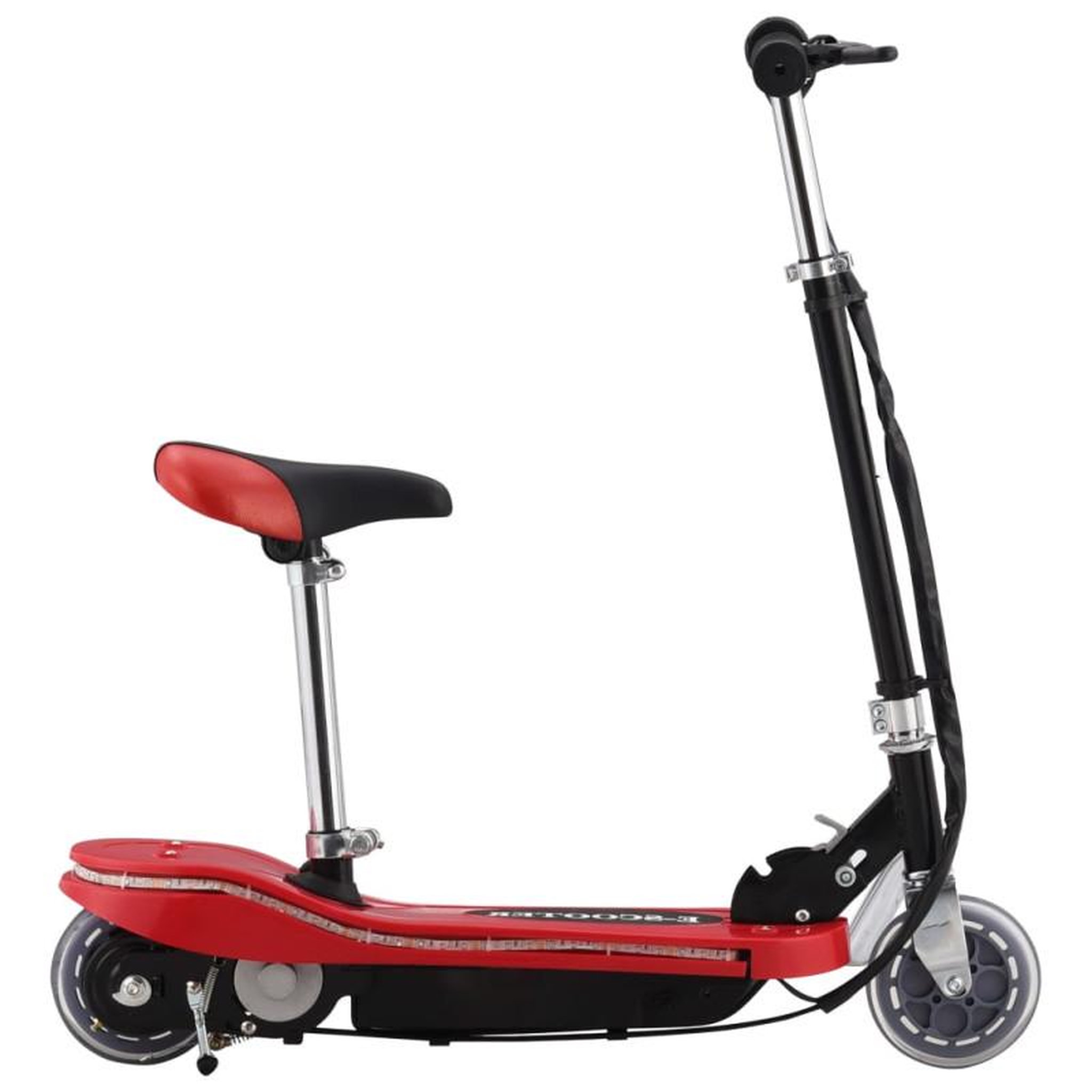 Voir la diapositive 6 : VIDAXL Trottinette pour enfants avec selle et LED 120 W rouge