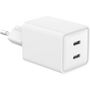 Voir la diapositive 3 : ESSENTIEL B Chargeur 40W PowerDelivery 2 USB-C - Blanc
