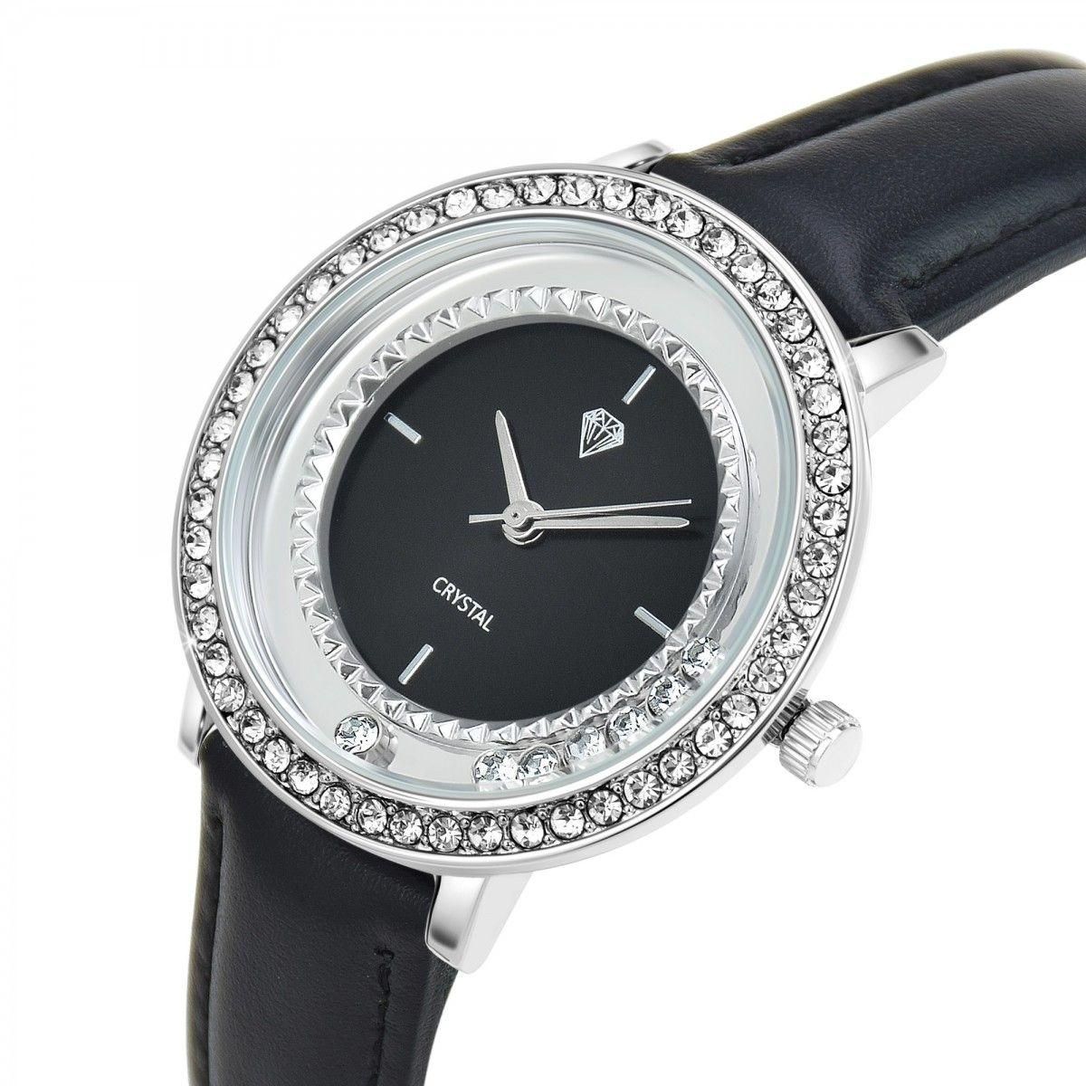 SC CRYSTAL Montre élégante Loane SC Crystal ornée de Cristaux scintillants