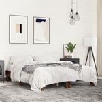 VIDAXL Cadre de lit sans matelas chene fume 150x200 cm