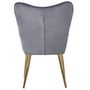 Voir la diapositive 4 : Paris Prix Fauteuil Scandinave Velours  Dolna  100cm Argent
