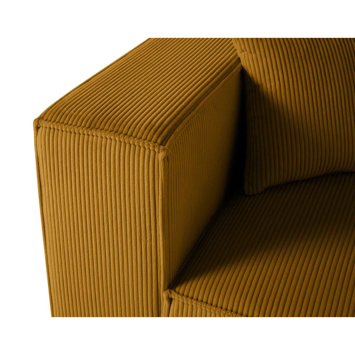 LISA DESIGN Arty - module d'assise gauche - en velours côtelé