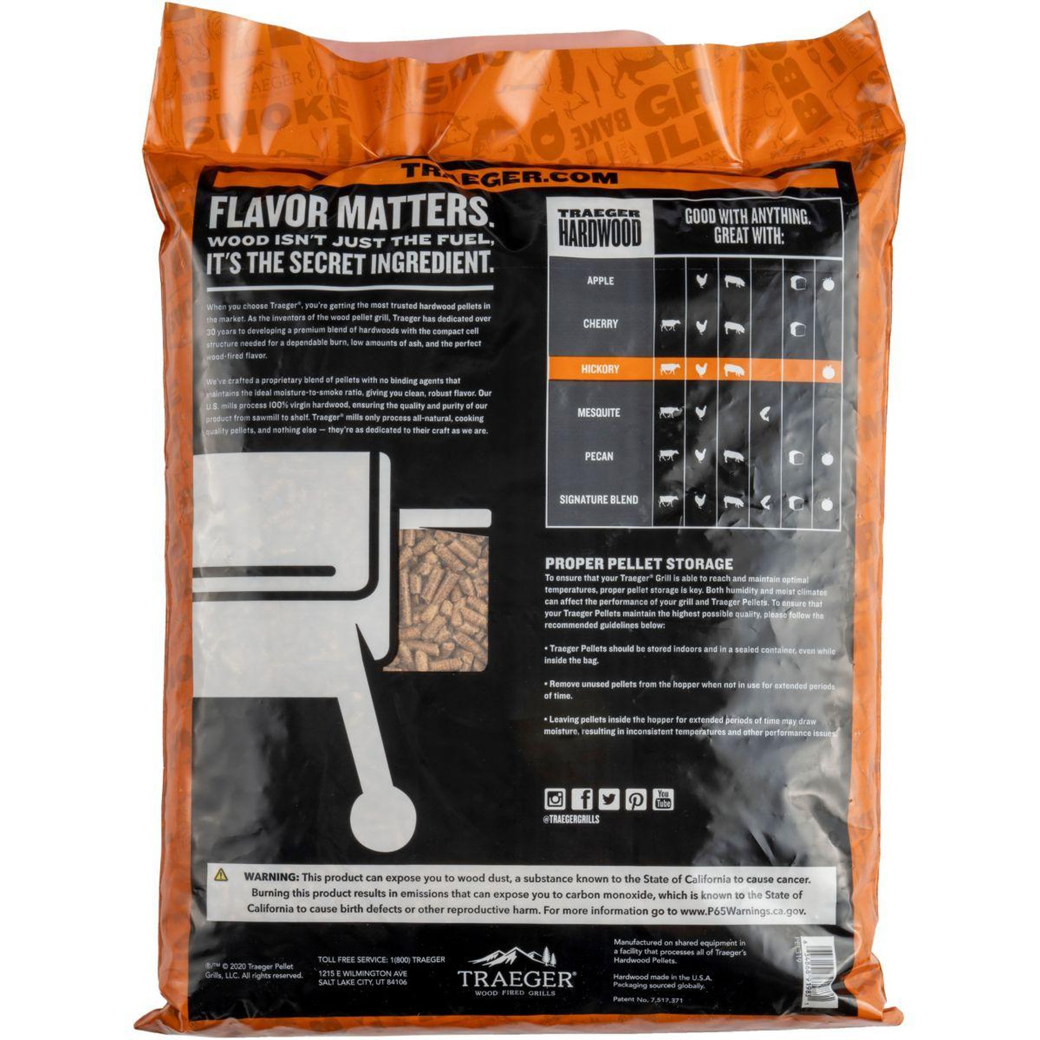 Voir la diapositive 3 : TRAEGER Pellets PELLET SIGNATURE HICKORY 345
