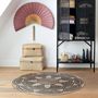 Voir la diapositive 3 : ATMOSPHERA Tapis rond en jute 120 cm Living pois