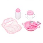 Be Toys Set Repas 6 Pièces pour Bébé  Accessoires  Rose