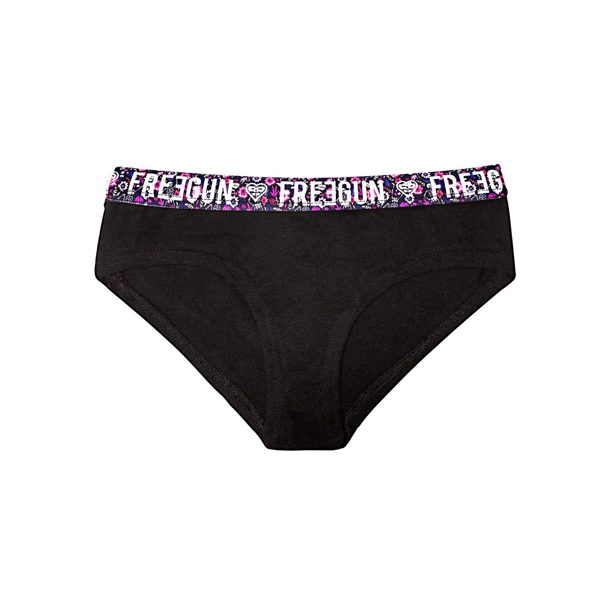 Voir la diapositive 4 : FREEGUN Lot de 4 Boxers coton fille Uni
