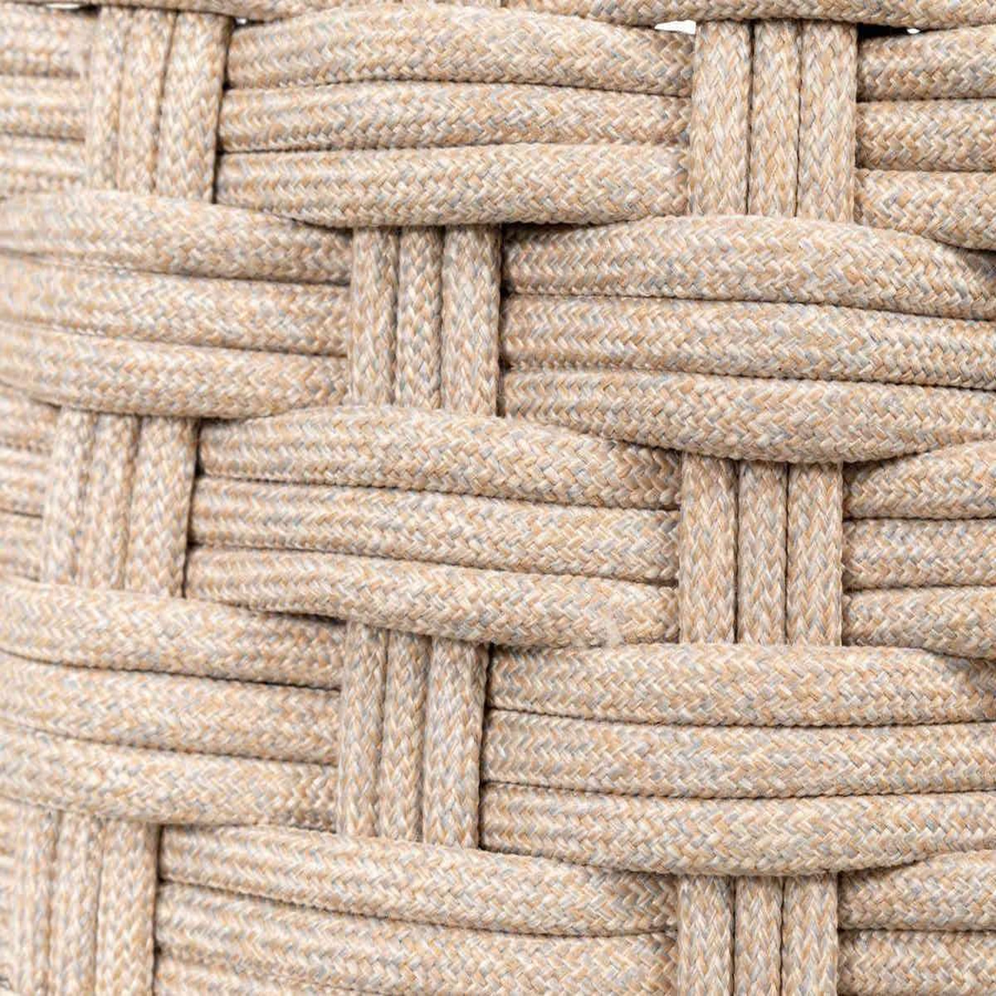 Voir la diapositive 6 : HESPERIDE Pouf obbae pour salon de jardin, en maille synthétique lin - hespéride