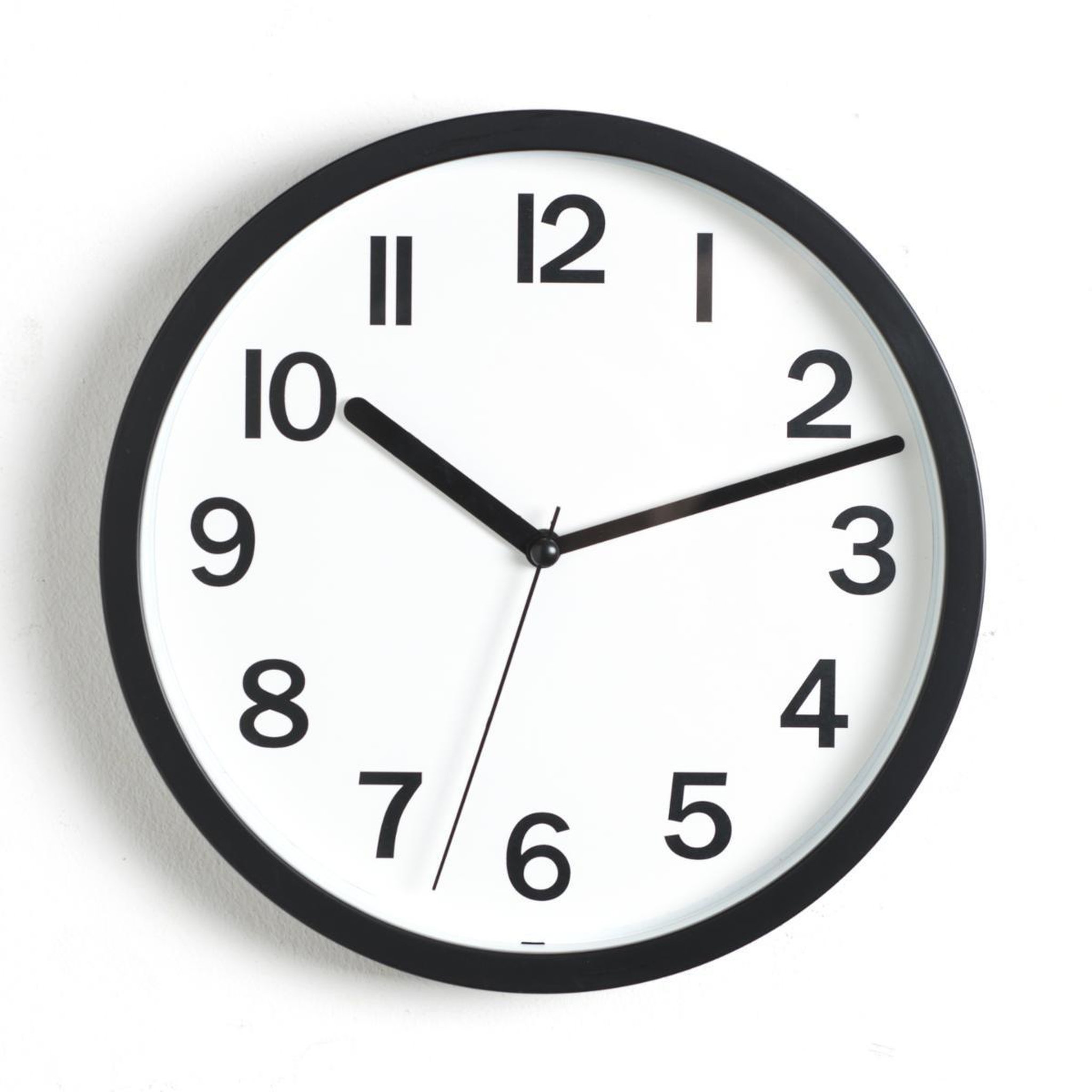 Voir la diapositive 2 : ATMOSPHERA Horloge Murale  Colors  22cm Noir