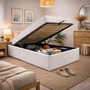 Voir la diapositive 1 : KING OF DREAMS Ensemble Lit Coffre et Matelas  Soutien Ferme Mousse