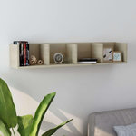 VIDAXL Etagere murale a CD Chene sonoma 100x18x18 cm Bois d'ingenierie