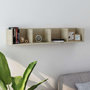 Voir la diapositive 1 : VIDAXL Etagere murale a CD Chene sonoma 100x18x18 cm Bois d'ingenierie