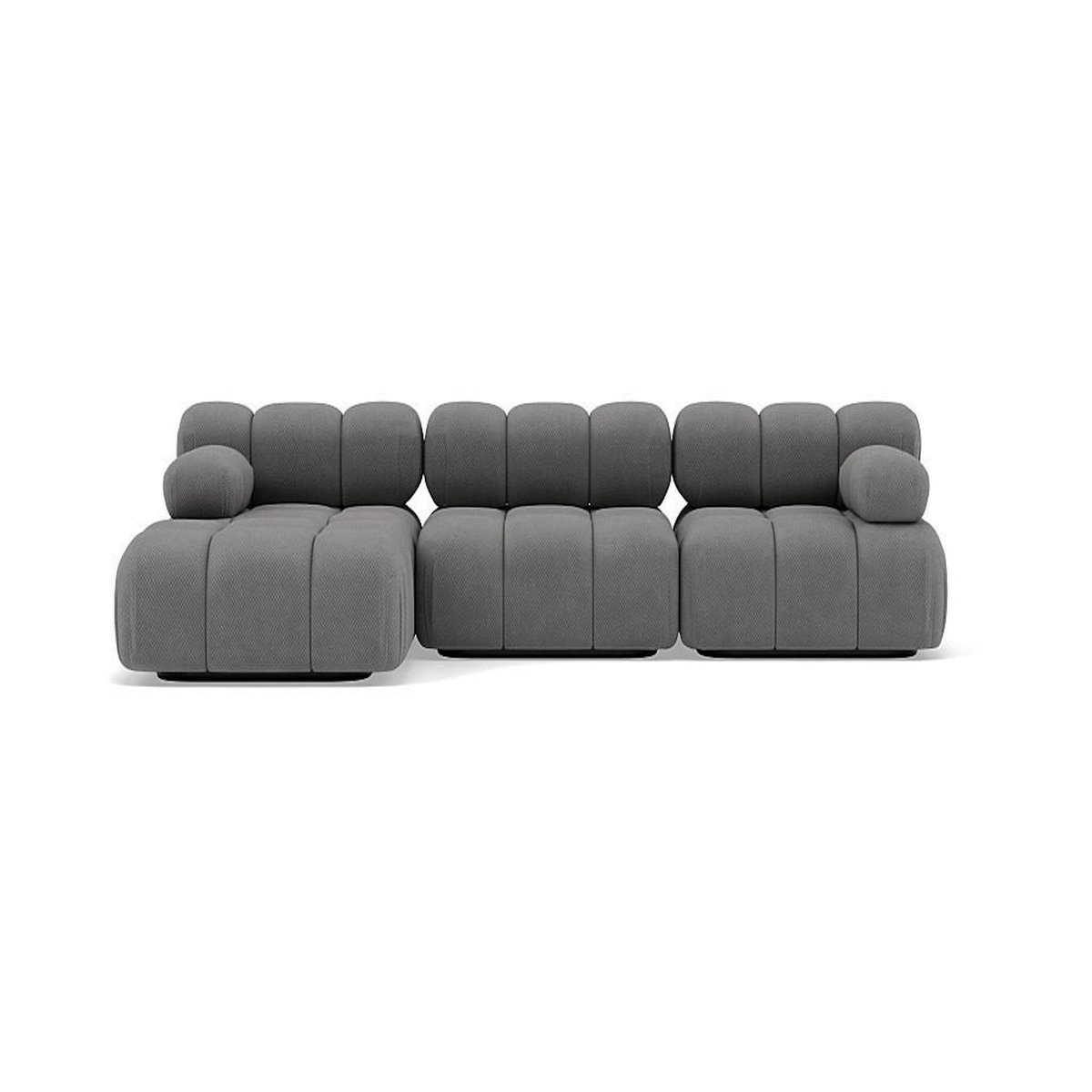 LISA DESIGN Ruby - canapé modulable d'angle gauche 4 places en velours texturé