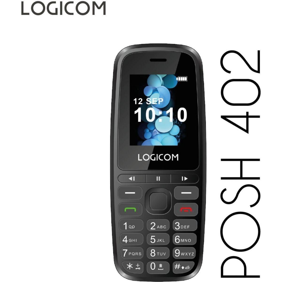 Logicom Téléphone portable Posh 402 Noir 4G