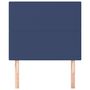 Voir la diapositive 3 : VIDAXL Tetes de lit 2 pcs Bleu 90x5x78/88 cm Tissu