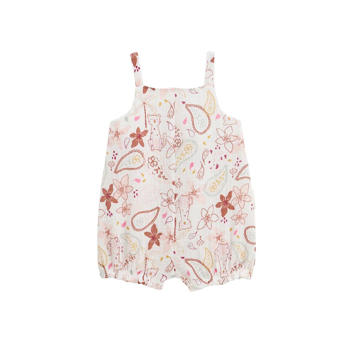 Petit Béguin Barboteuse bébé en gaze de coton Arizona