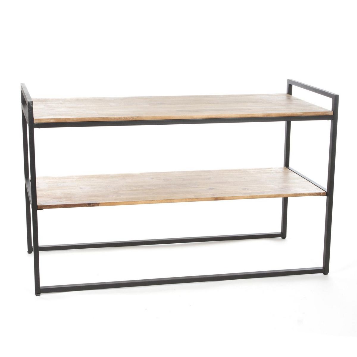 ATMOSPHERA Console Edena - 2 Plateaux - Bois d'Acacia